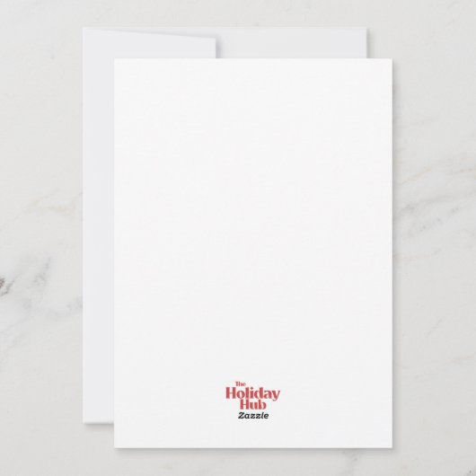 Weihnachtskarte Feiertagskarte (Rückseite)