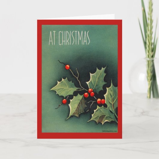 Weihnachtskarte Feiertagskarte (Vorderseite)