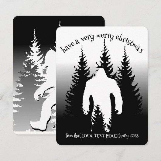 Weihnachtskarte Feiertagskarte (Vorne/Hinten)