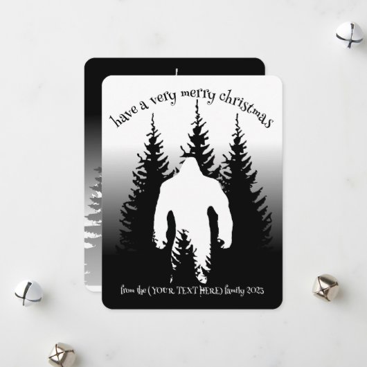 Weihnachtskarte Feiertagskarte (Vorderseite/Rückseite Beispiel)