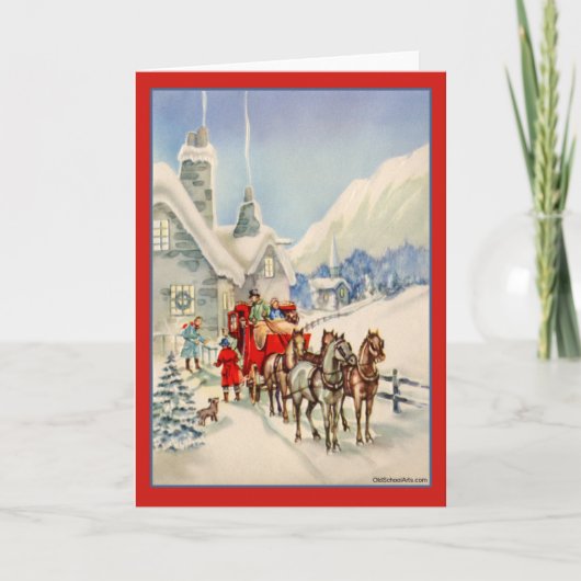 Weihnachtskarte Feiertagskarte (Vorderseite)