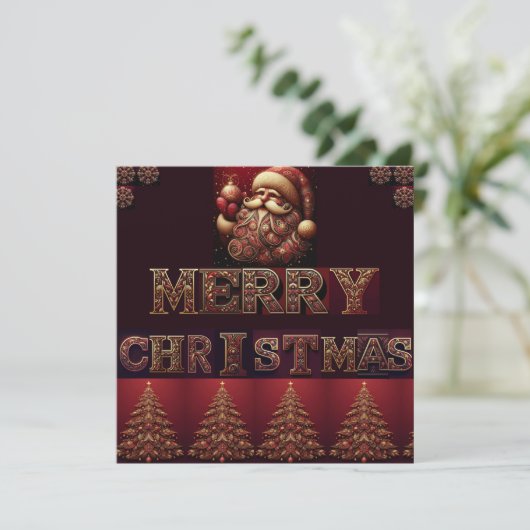 Weihnachtskarte Feiertagskarte (Stehend Vorderseite)