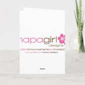 Weihnachtskarte Feiertagskarte (Rückseite)