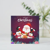 Weihnachtskarte Feiertagskarte (Stehend Vorderseite)