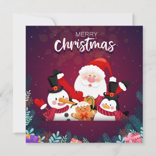 Weihnachtskarte Feiertagskarte (Vorderseite)