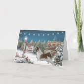 Weihnachtskarte Feiertagskarte (Vorderseite)