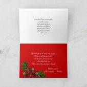 Weihnachtskarte Feiertagskarte (Innenseite)