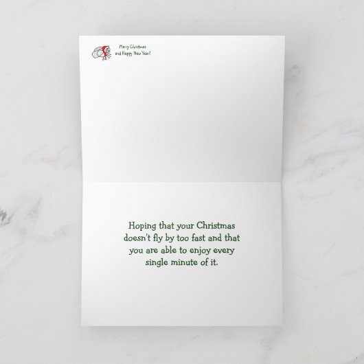 Weihnachtskarte Feiertagskarte (Innenseite)