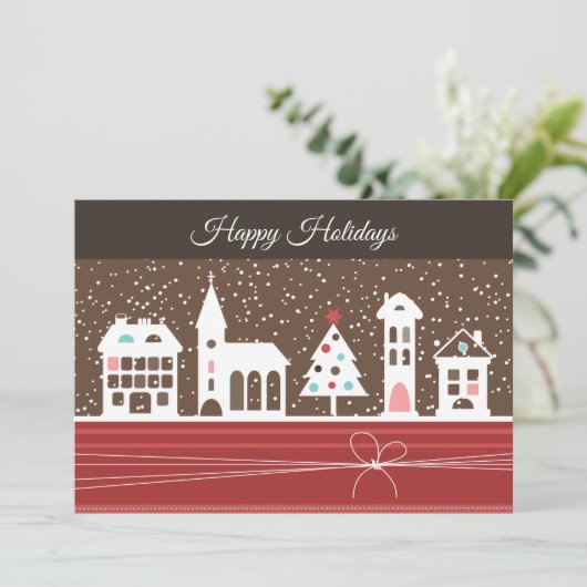 Weihnachtskarte Feiertagskarte (Stehend Vorderseite)