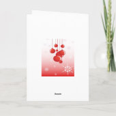 Weihnachtskarte Feiertagskarte (Rückseite)