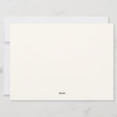 Weihnachtskarte Feiertagskarte (Rückseite)