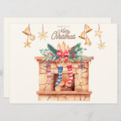 Weihnachtskarte Feiertagskarte (Vorne/Hinten)