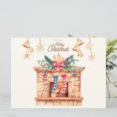 Weihnachtskarte Feiertagskarte (Stehend Vorderseite)