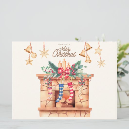 Weihnachtskarte Feiertagskarte (Stehend Vorderseite)