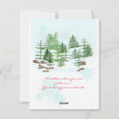 Weihnachtskarte Feiertagskarte (Rückseite)