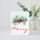 Weihnachtskarte Feiertagskarte (Stehend Vorderseite)