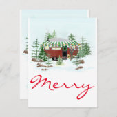 Weihnachtskarte Feiertagskarte (Vorne/Hinten)