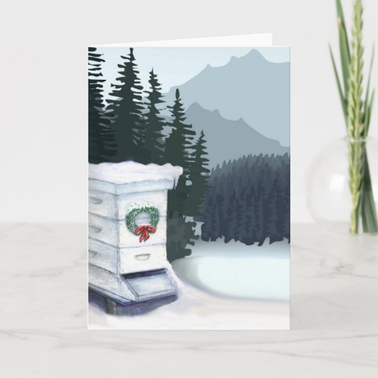 Weihnachtskarte Feiertagskarte (Vorderseite)