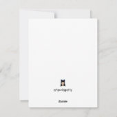 Weihnachtskarte Feiertagskarte (Rückseite)