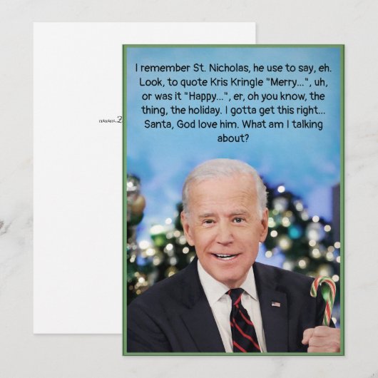 Weihnachtskarte Feiertagskarte (Vorne/Hinten)