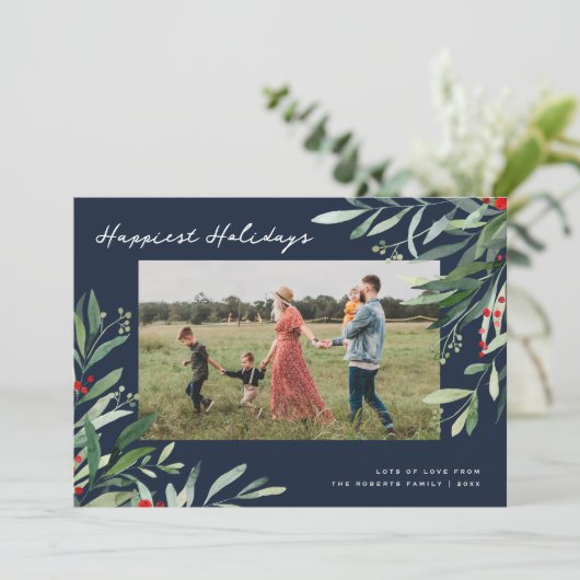 Weihnachtskarte Feiertagskarte (Stehend Vorderseite)