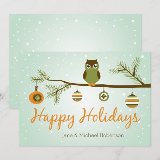 Weihnachtskarte Feiertagskarte (Vorne/Hinten)