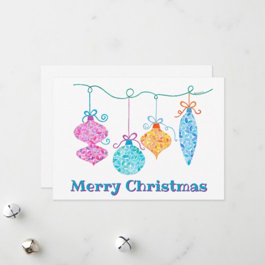 Weihnachtskarte Feiertagskarte (Vorderseite/Rückseite Beispiel)