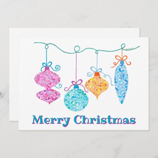 Weihnachtskarte Feiertagskarte (Vorne/Hinten)