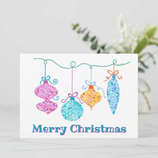 Weihnachtskarte Feiertagskarte (Stehend Vorderseite)