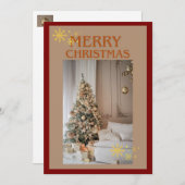 Weihnachtskarte Feiertagskarte (Vorne/Hinten)