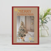 Weihnachtskarte Feiertagskarte (Stehend Vorderseite)