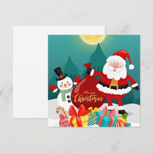 Weihnachtskarte Feiertagskarte (Vorne/Hinten)