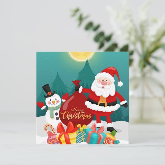 Weihnachtskarte Feiertagskarte (Stehend Vorderseite)