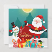 Weihnachtskarte Feiertagskarte (Vorderseite)