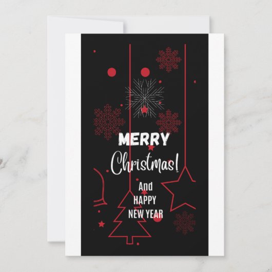 Weihnachtskarte Feiertagskarte (Vorderseite)