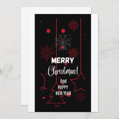 Weihnachtskarte Feiertagskarte (Vorne/Hinten)