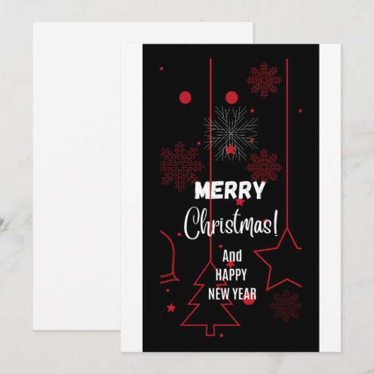 Weihnachtskarte Feiertagskarte (Vorne/Hinten)