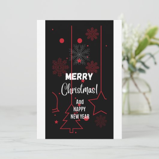 Weihnachtskarte Feiertagskarte (Stehend Vorderseite)