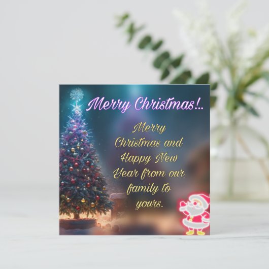 Weihnachtskarte Feiertagskarte (Stehend Vorderseite)