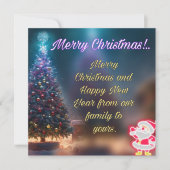 Weihnachtskarte Feiertagskarte (Vorderseite)