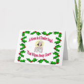 Weihnachtskarte Feiertagskarte (Vorderseite)