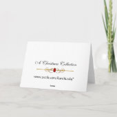 WeihnachtskARTE Feiertagskarte (Rückseite)