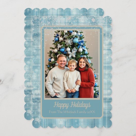 Weihnachtskarte Feiertagskarte (Vorne/Hinten)