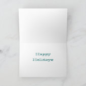 Weihnachtskarte Feiertagskarte (Innenseite)