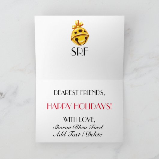 Weihnachtskarte Feiertagskarte (Innenseite)