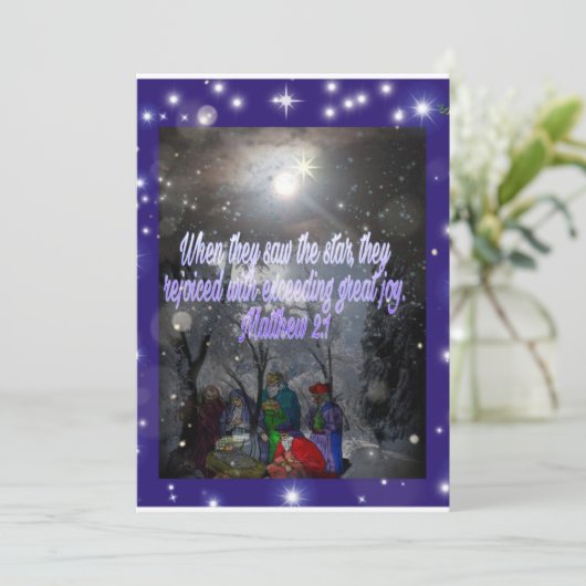 Weihnachtskarte Feiertagskarte (Stehend Vorderseite)