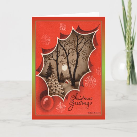 Weihnachtskarte Feiertagskarte (Vorderseite)