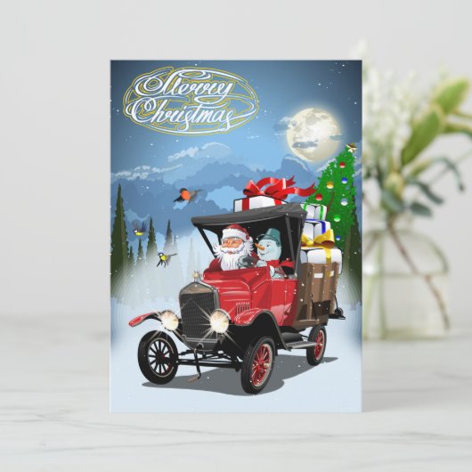 Weihnachtskarte Feiertagskarte (Stehend Vorderseite)