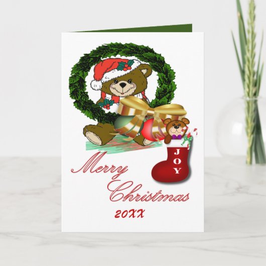 Weihnachtskarte Feiertagskarte (Vorderseite)