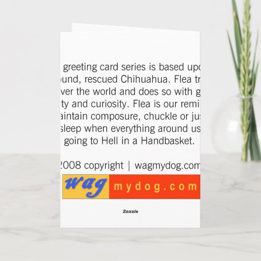 Weihnachtskarte Feiertagskarte (Rückseite)